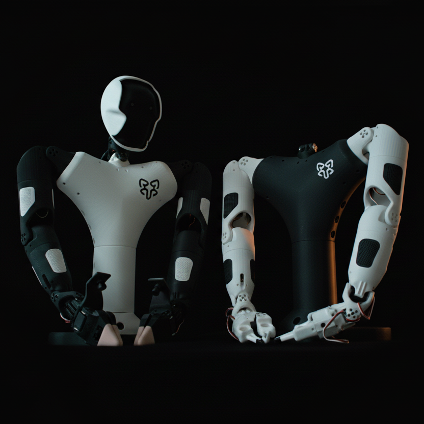 Polymorph Ronin humanoid robot and matched teaching controller